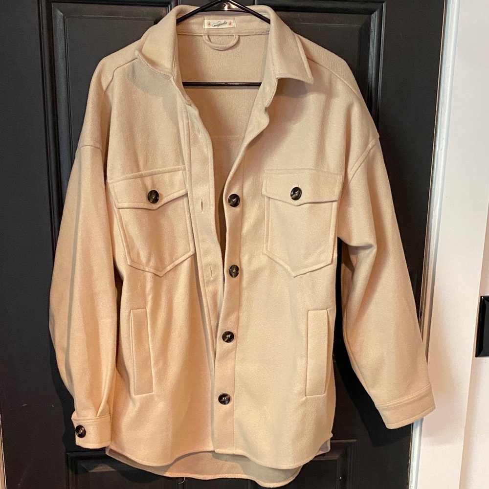 Magnolia Cream Button-Up Jacket